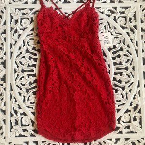 Red Lace Mini